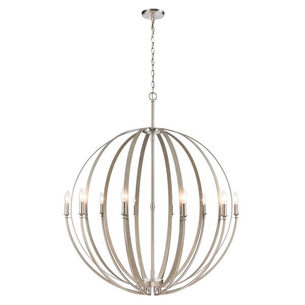 Rotunde 38'' Wide 10-Light Chandelier - Beechwood