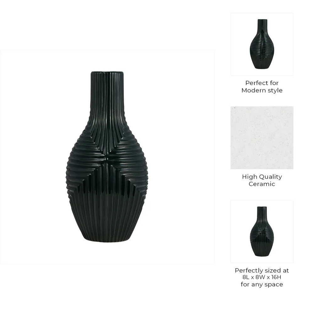 ROBINFIELD GREEN VASE 16 (IN)