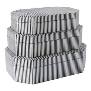 ORIONDALE SET OF 3 WHITE BOXES 4 (IN) 7