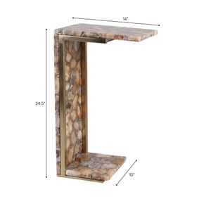 GARLANDPORT BROWN TABLE 25 (IN) 9