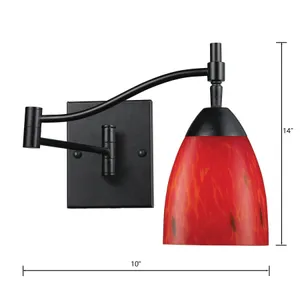 Celina 14'' High 1-Light Sconce - Dark Rust 2