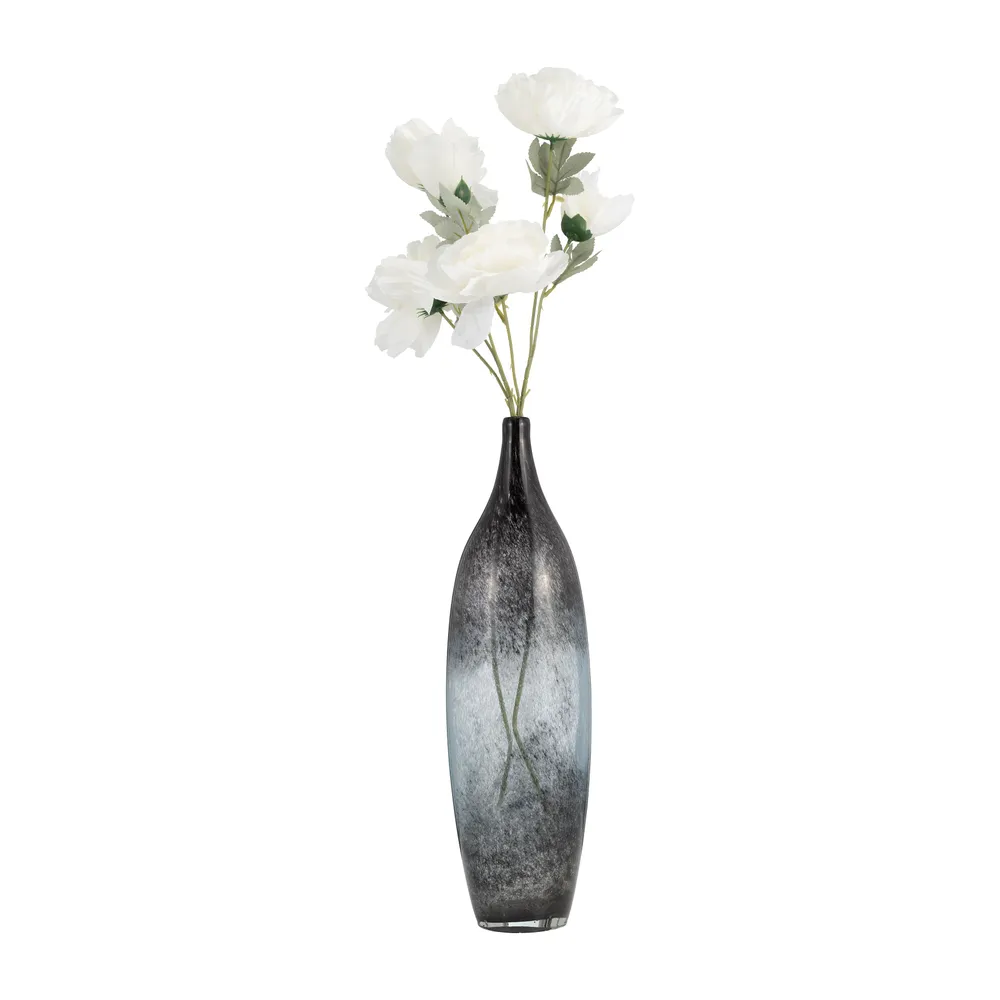 FINLEYMOOR BLUE GLASS VASE 18 (IN)
