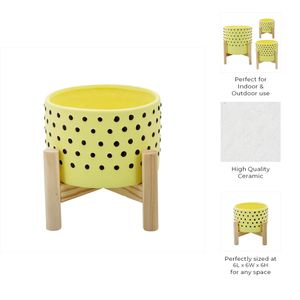 COLECREST YELLOW PLANTER 6 (IN) 11