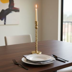 CALECREST GOLD CANDLE HOLDER 15 (IN) 11