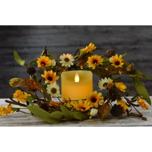 Autumn Aster 6.5in Candle Ring 1
