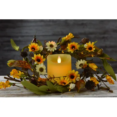 Autumn Aster 6.5in Candle Ring