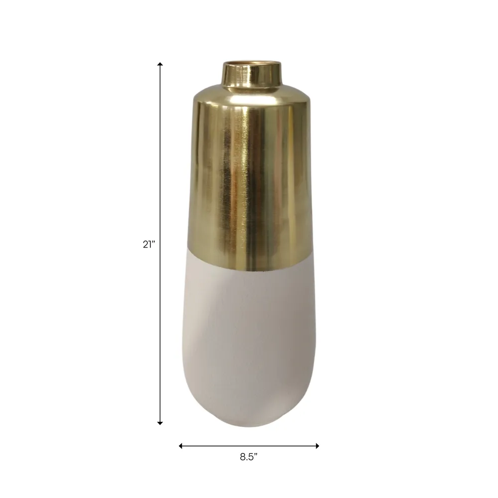 ALBARUN GOLD VASE 21 (IN)