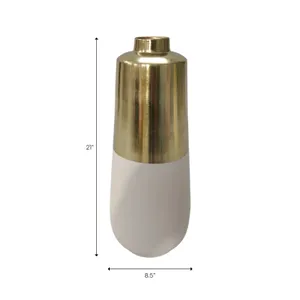 ALBARUN GOLD VASE 21 (IN) 8