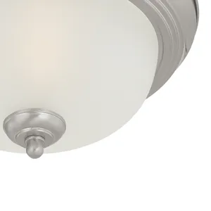 Pendenza 13.25'' Wide 2-Light Flush Mount - Brushed Nickel 4