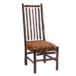 Hickory High Back Spoke Back Side Chair - 
Cinnamon Seat