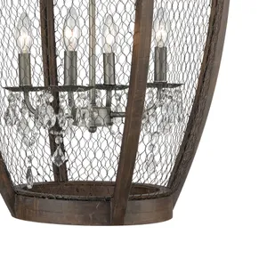 Renaissance Invention 23'' Wide 4-Light Chandelier - Weathered Zinc 4