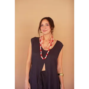 Sleeveless Split-Front Tunic / Midnight 2