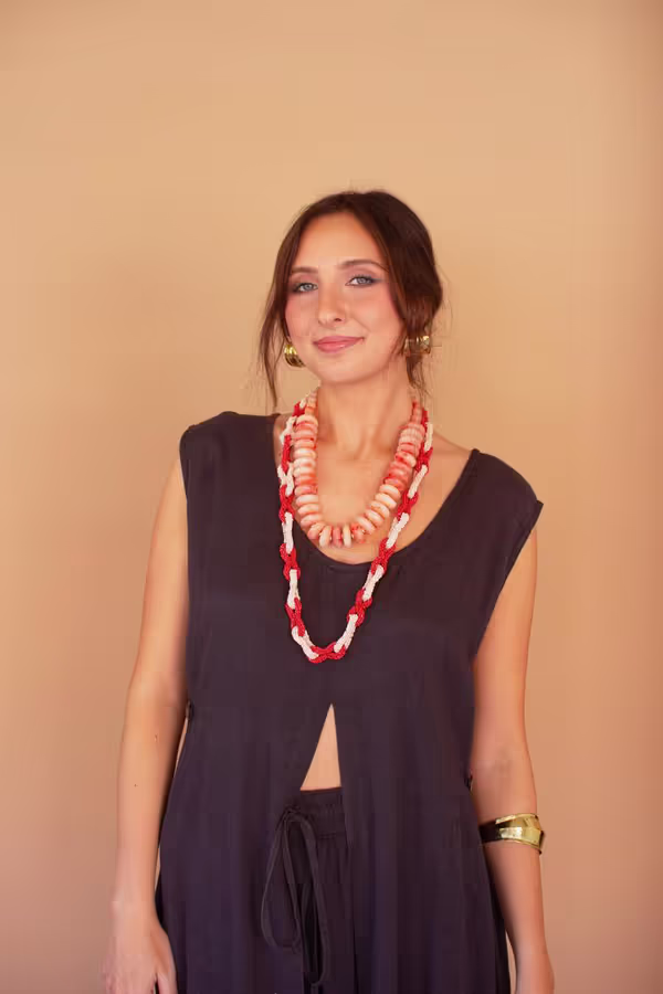 Sleeveless Split-Front Tunic / Midnight