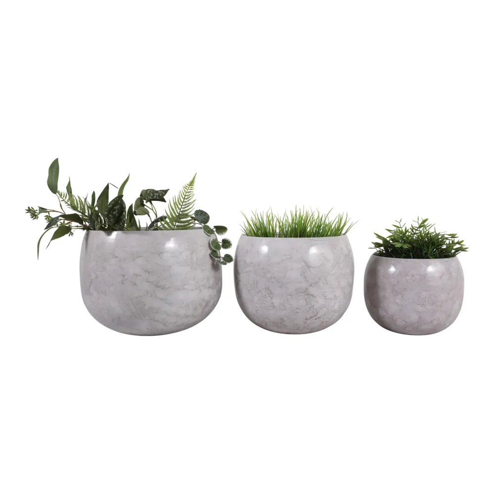 JAKEWICK SET OF 3 IVORY PLANTER 11 (IN)