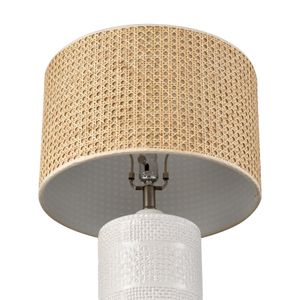Seymour 24.5'' High 1-Light Table Lamp - White Glaze 5