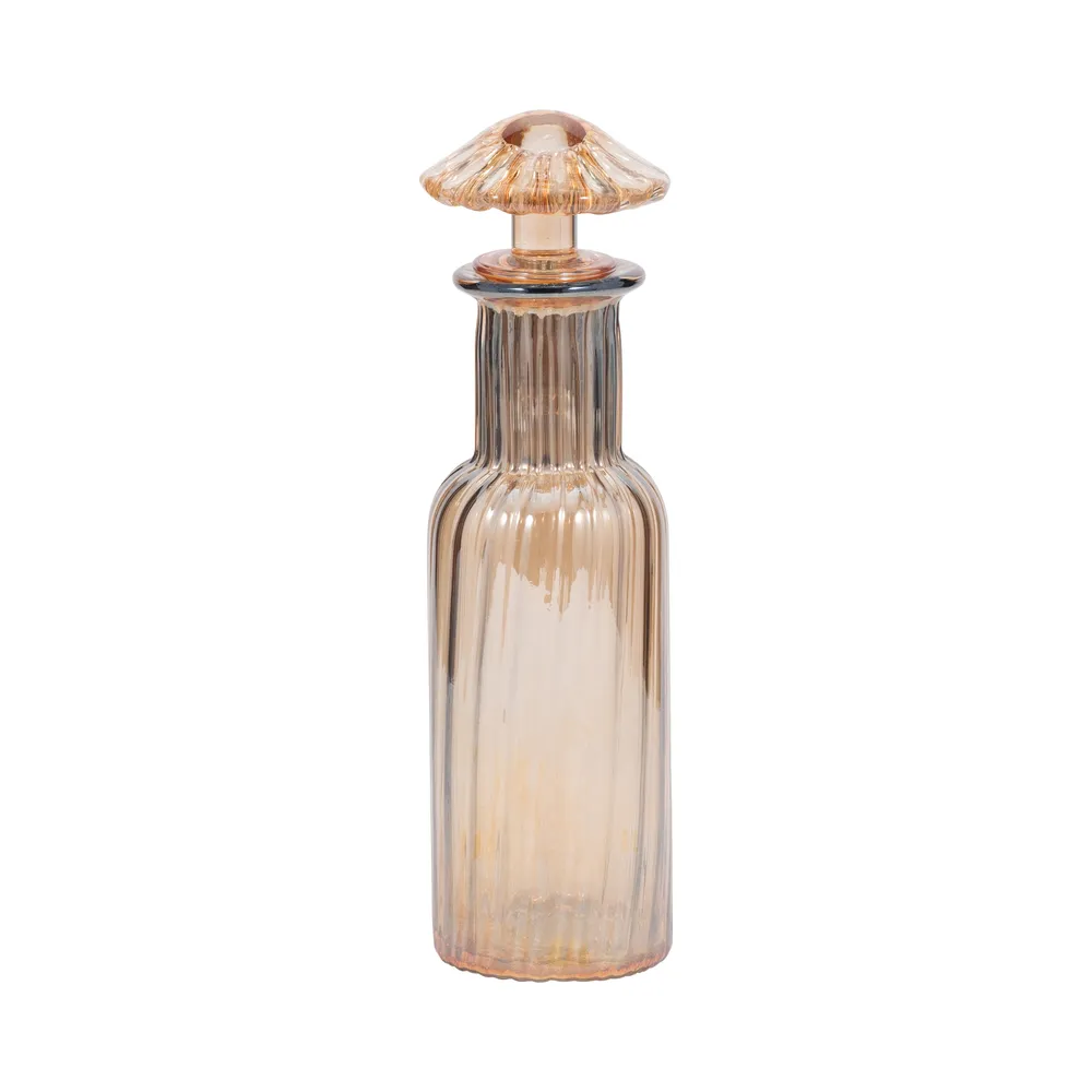IVYCREST ORANGE GLASS VASE 14 (IN)