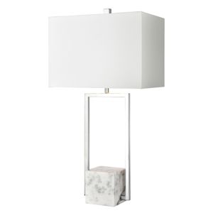Dunstan Mews 31'' High 1-Light Table Lamp - Chrome 1