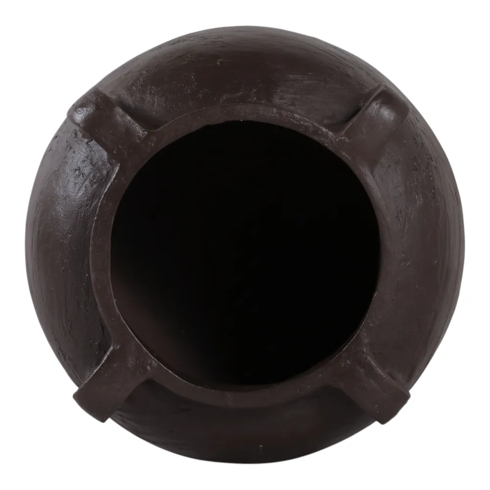 HARLEMRUN BROWN VASE 13 (IN)