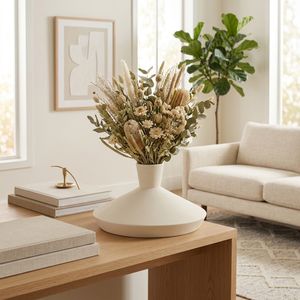 FELIXWAY WHITE VASE 7 (IN) 12