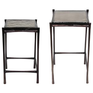 DRAKEROSE SET OF 2 BLACK TABLE 25 (IN) 4