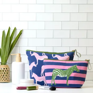 Zebra Essential Canvas Pouch Set of 2 3
