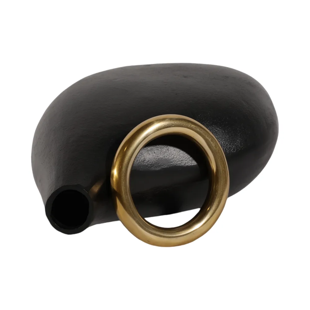 ENOCHCROSS BLACK VASE 14 (IN)