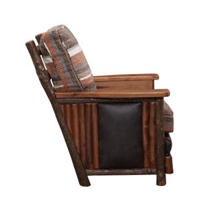 Hickory Log  Shenandoah Lounge Chair - Customer Fabric - Seat:  Fabric TBD;   Backrest:  Fabric TBD 5