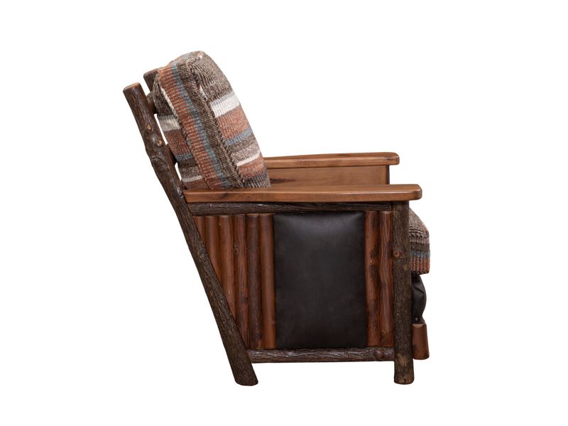 Hickory Log  Shenandoah Lounge Chair - Customer Fabric - Seat:  Fabric TBD;   Backrest:  Fabric TBD 5