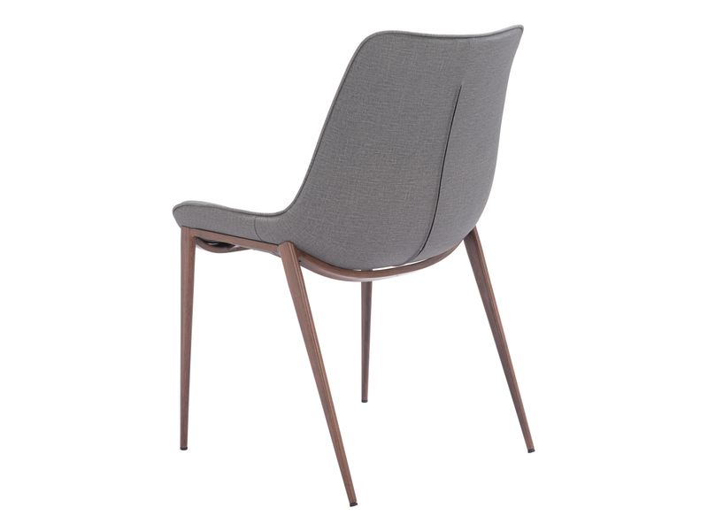 Magnus Dining Chair Slate Gray & Walnut 6