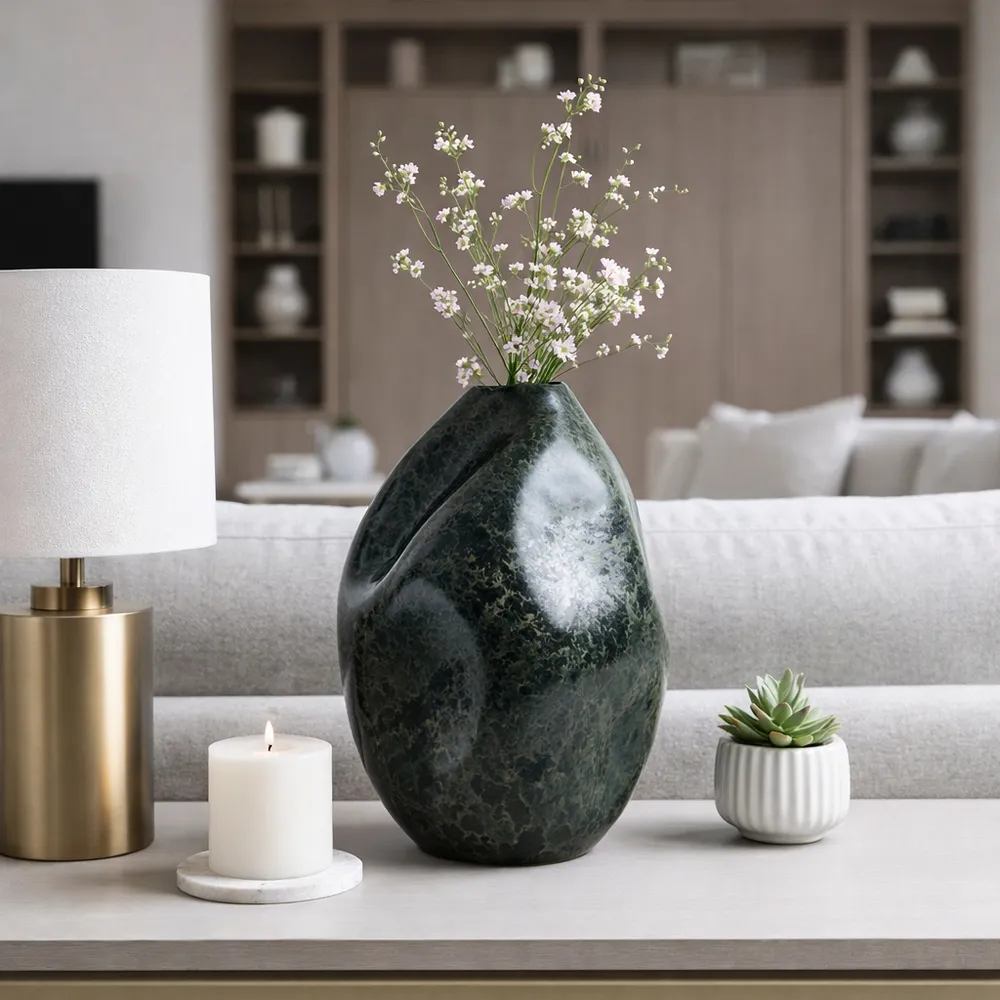 BRAMHAM BLACK VASE 14 (IN)