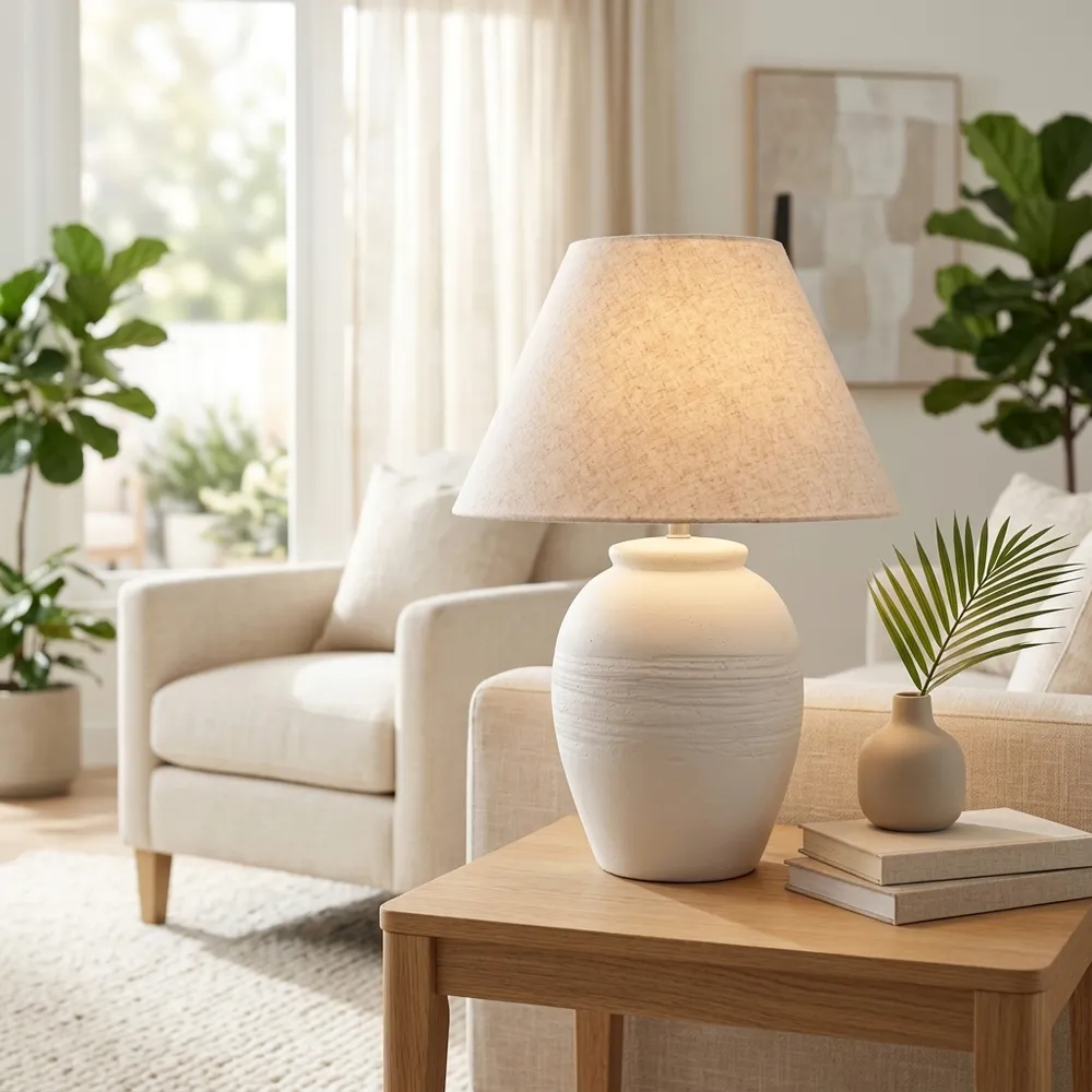 DARRENWAY WHITE LAMP 27 (IN)