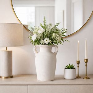 CLOVERWIND WHITE VASE 14 (IN) 2