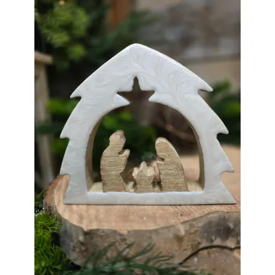Hollow Nativity 7.9x6.7in