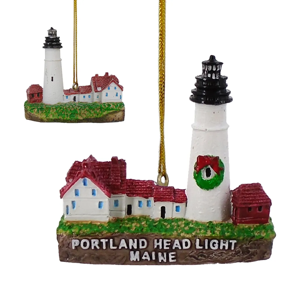 2.5" 3D RESIN LIGHTHOUSE ORNAMENT P.H.L.
