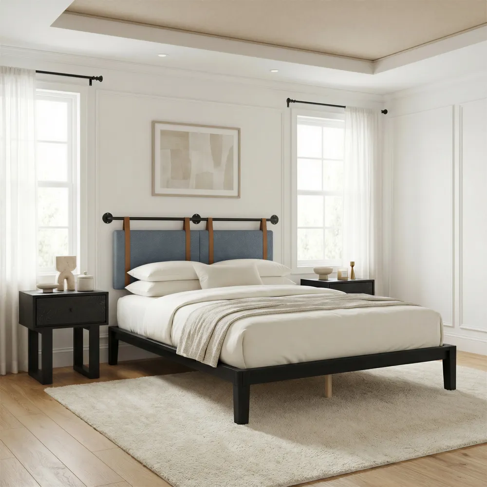 Luum Queen Platform Bed Frame Black