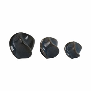 DUFFYROSE SET OF 3 BLUE ORBS 6 (IN) 5