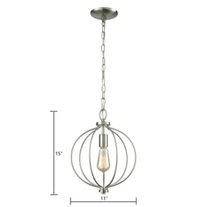 Williamsport 11'' Wide 1-Light Mini Pendant - Brushed Nickel 2
