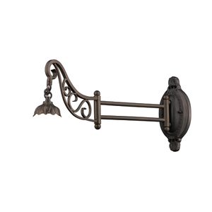 Mix-N-Match 11'' High 1-Light Sconce (No Shade) - Tiffany Bronze 1