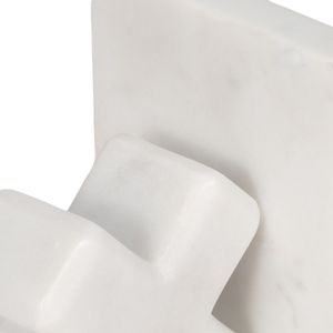HASTINGSPORT SET OF 2 WHITE BOOKENDS 5 (IN) 5