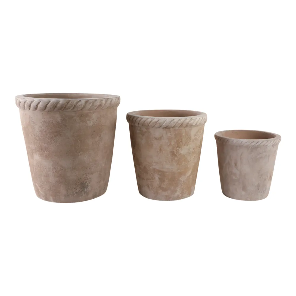 COOPERSHAW SET OF 3 WHITE PLANTER 15 (IN)