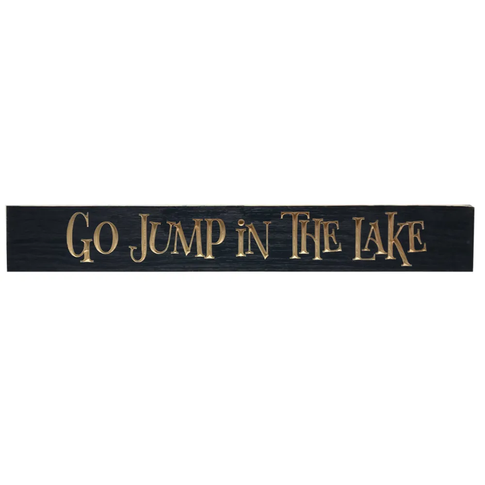 24" USA JUMP IN THE LAKE BARNWOOD SIGN