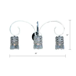 Optix 23'' Wide 3-Light Vanity Light - Polished Chrome 2