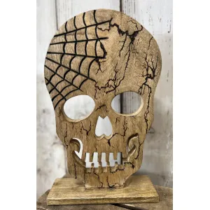 Crackle Skull 9x15.5in 1