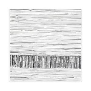 Stripe Wood I Dimensional Wall Art - White 7