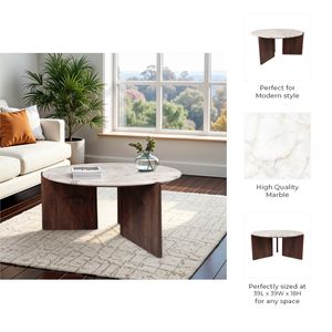 HALSEYCLIFF BROWN COFFEE TABLE 18 (IN) 10