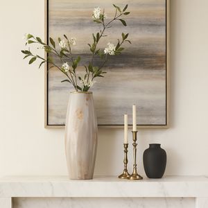 WOODSONCLIFF TAN GLASS VASE 24 (IN) 2