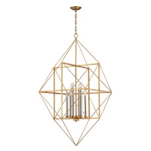 Connexions 24'' Wide 8-Light Chandelier - Gold Leaf 1