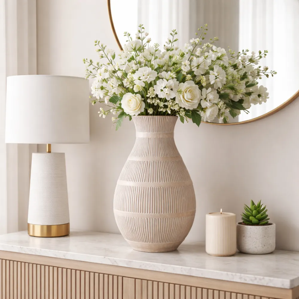 ETHANWIND IVORY VASE 19 (IN)