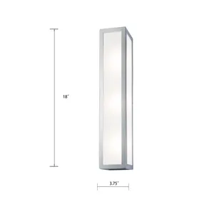 Kaset 18'' High Integrated LED Sconce - Brushed Nickel 2