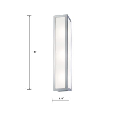 Kaset 18″ High Integrated LED Sconce - Brushed Nickel